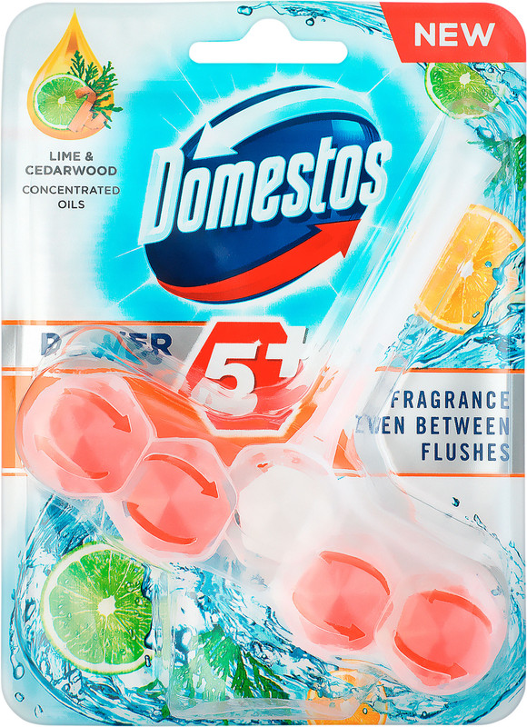 Блок для унітазу DOMESTOS лайм, 1х55г